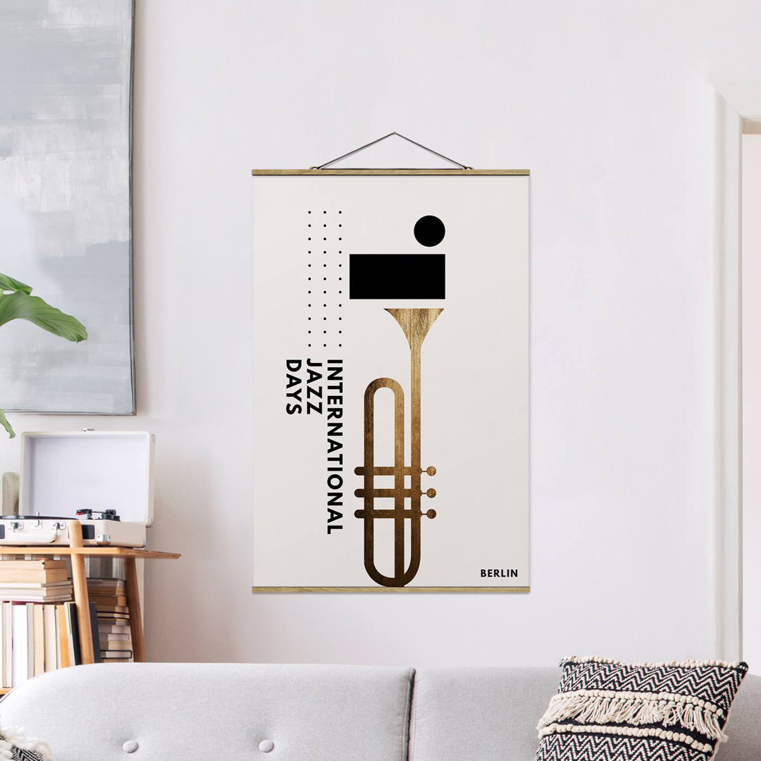 Stoffbild Mit Posterleisten - Jazz Days Berlin - Hochformat 3:2