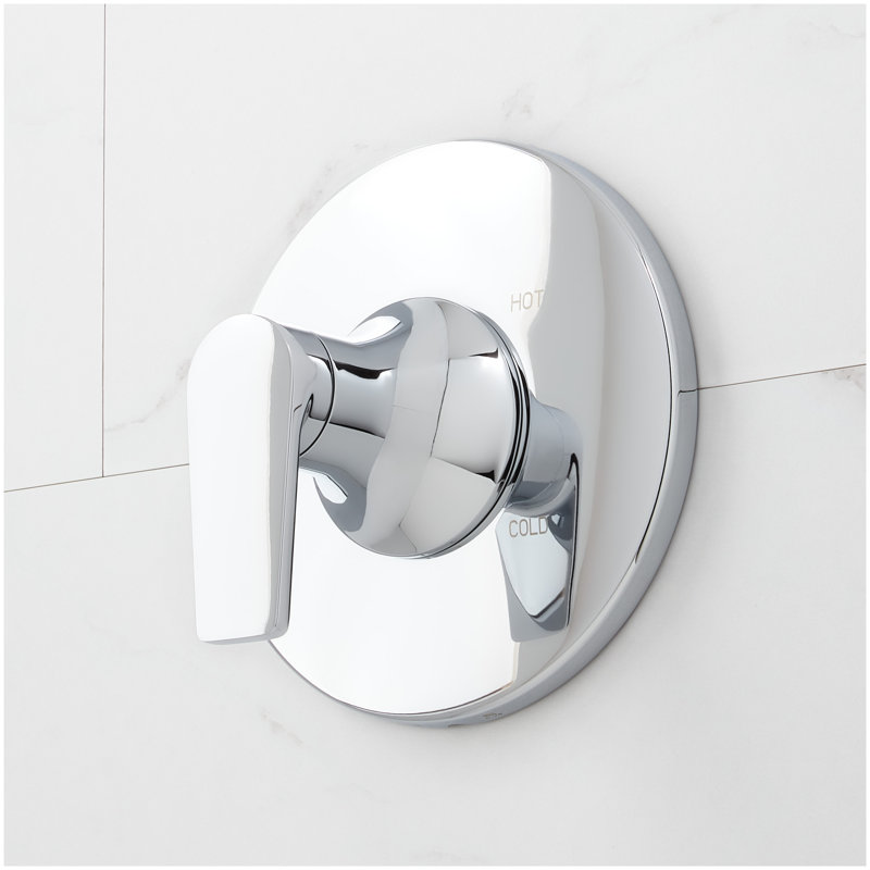Berwyn Pressure Balance Shower System with Slide Bar and Hand Shower - Chrome, Chrome