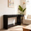 Console moderne à rainures verticales pour vestibule ou couloir-563448171
