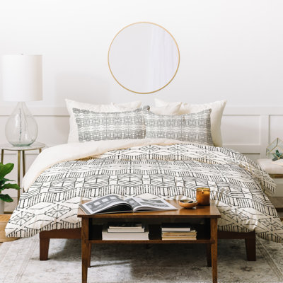 Eclectic Polyester Geometric Shapes Duvet Cover