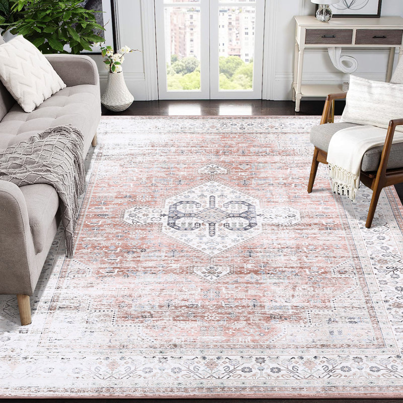 Tapis Tusha avec envers antidérapant, Rectangle 9 pi x 12 pi