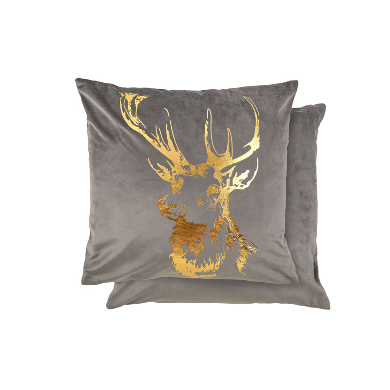 Olgie Square Cushion, Grey