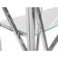 Lydia 175 cm H x 100 cm W Steel Bookcase