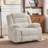 26'' Seat Wide Smooth Velvet Swivel Power Recliner Zero Gravity Reclining with USB Port-306667887