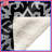 Black Damask Pattern Blankets-128733081