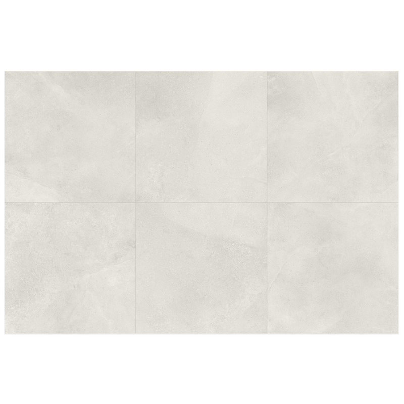 New Rock 48X48 Matte Porcelain Tile, Perla White