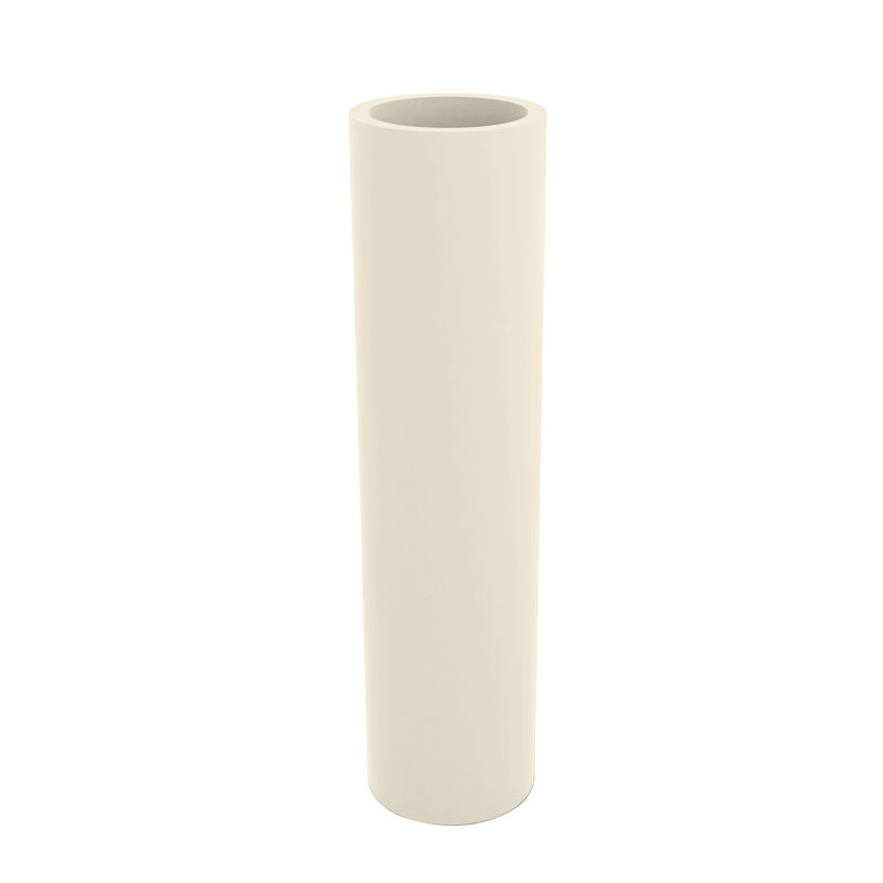 Torre Resin Pot Planter, Ecru