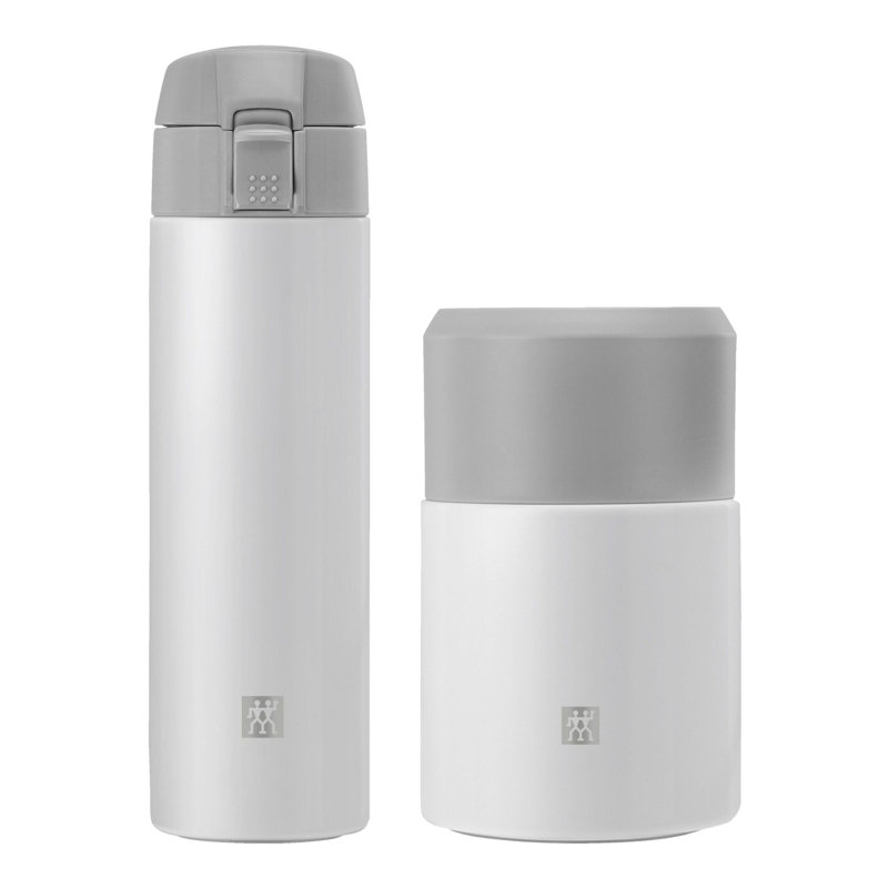 ZWILLING Thermo 2-Pc Set - Food Jar 23.6Oz. &Travel Bottle 15.2 Oz, Silver