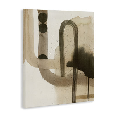 Curved Neutral Arches Canvas Wall Art by Grace Popp