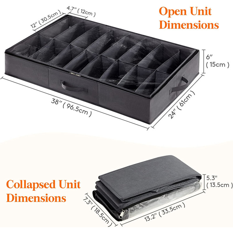 32 Pair Stackable Shoe Storage Box