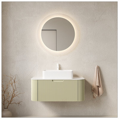 Ensemble de meuble-lavabo mural 36 po
