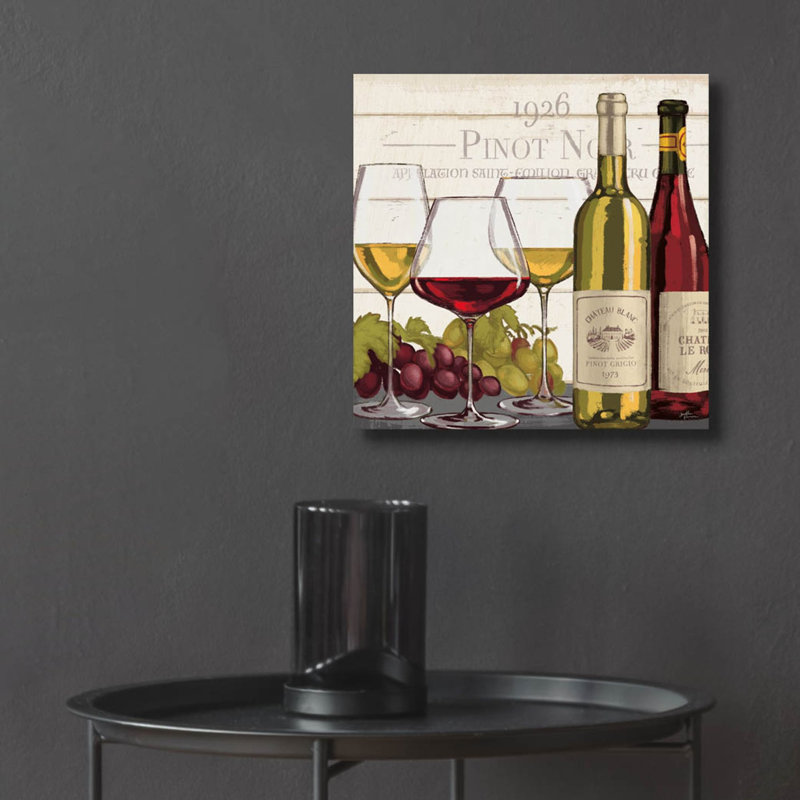 «Wine Tustation» par Janelle Penner, H 12 po x l 12 po x P 0,13 po