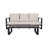 Contemporary & Coffee Table - Beige And Brown Cushions Strong Aluminum Frame, Easy To Clean Maintain Chic Rectangular For A