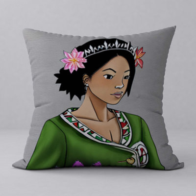 Abstract Reversible Throw Pillow