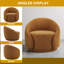 Fauteuil demi-tonneau pivotant rembourré Aunna-198877771