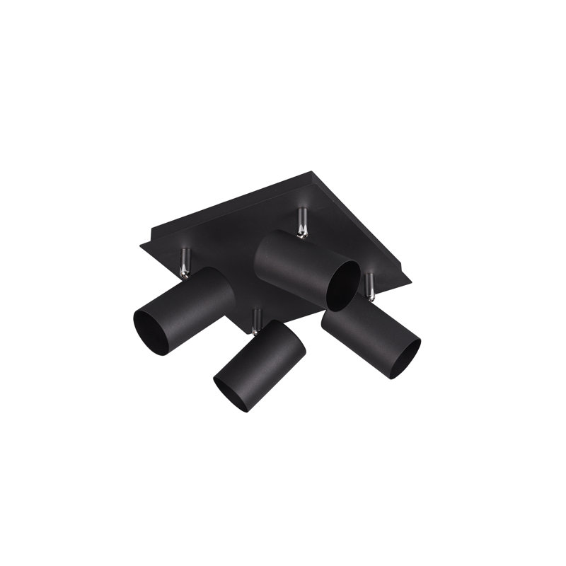 Karcher 4-Light 24cm Ceiling Spotlight, Black
