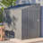 4X7 Ft. Metal Lean-To Storage Shed Outdoor Tool Room With Door Lock And Foundation Kit Included