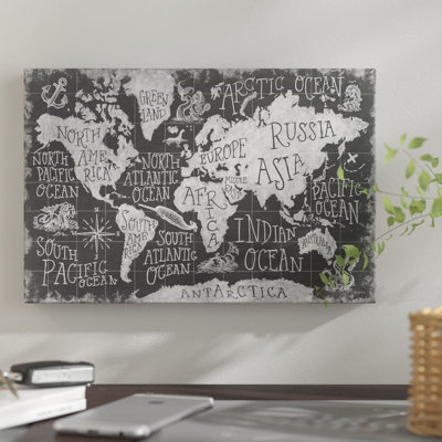 " Mythical Map I " Graphic Art Print