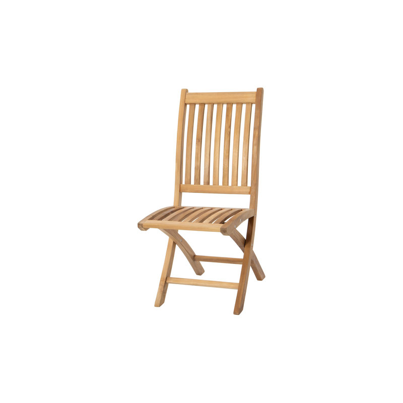 Chaise sans accoudoirs pliante en teck Melosa