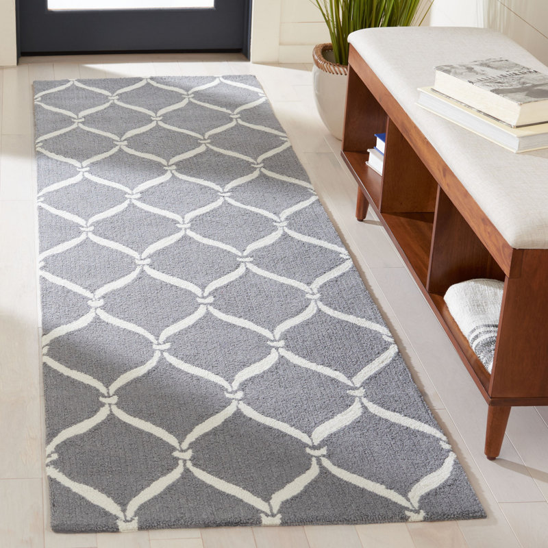 Wurster Hand Hooked Performance Chevron Rug, Runner 2'3" x 8'