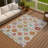 Machine Washable Indoor/Outdoor Chantille ACN2288 Damask Rug-1612617272