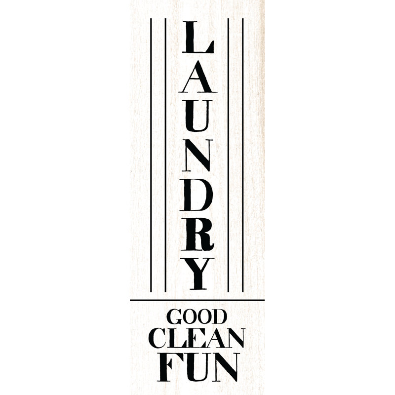 Laundry Good - Textual Art Print, 91 cm H x 61 cm W, Black Floater Framed