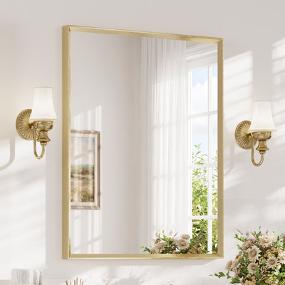 Bathroom Vanity Mirror with Tempered Glass and Aluminum Frame
