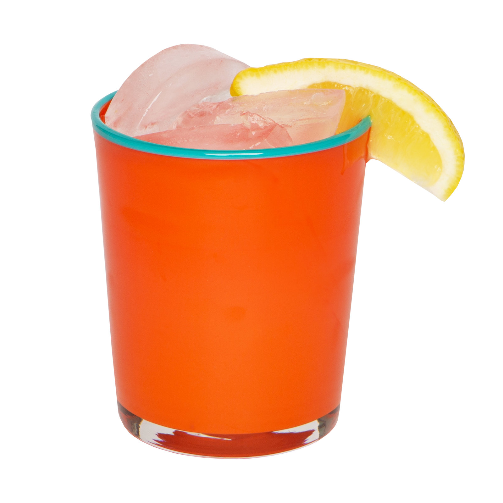 Sarya Glassware, Orange/Blue, 15 oz.