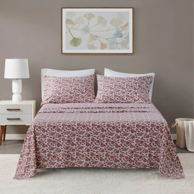 Ensemble de draps 4 pièces rouille