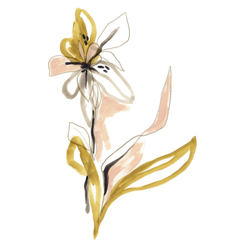 Liminal Floral III - Painting, 30cm H x 20cm W, Wrapped Canvas