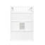 Lit mezzanine simple avec - blanc / gris, fabriqué pour des années de plaisir avec cadre blanc et gris élégant, rehausse le style de votre chambre à coucher-1789393722