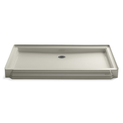 Memoirs 60" x 34" Single Threshold Rear Center Drain Shower Base
