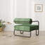 Chaise en fer foncé pour balcon. Velours côtelé avec structure stable. Conception ergonomique meilleure posture. Fabrication, assemblage facile. 27,11 po de profondeur, 27,88 po de hauteur, 28,32 po de largeur. Salon de 37,23 lb
