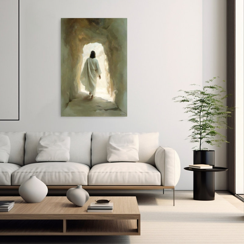 He Is Risen Abstract Contemporary Architecture Wall Art Print 1 Piece Wrapped Canvas Wall Art, 152.4cm H x 101.6cm W