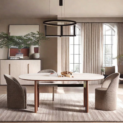 Sweyn Oval Dining Table by Orren Ellis