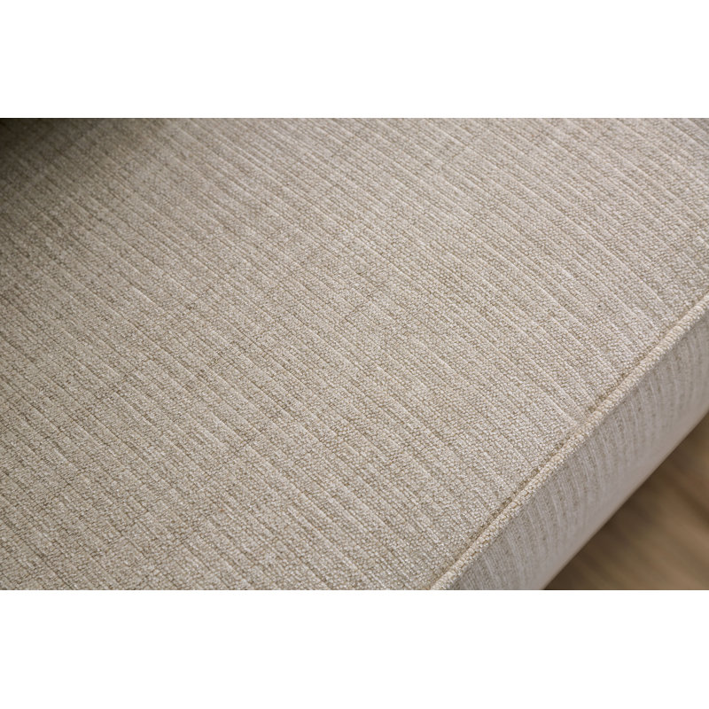 Canapé à accoudoirs encastrés en chenille de 101 po Aisling, Beige