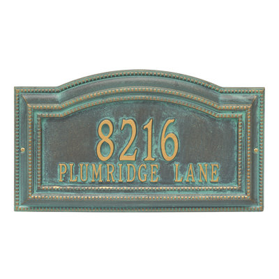 Signature Series 2-Line Wall Address Plaque
