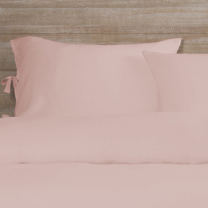 Hinton Modern & Contemporary Duvet Cover, King Duvet Cover + 2 King Shams, Peach
