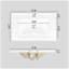 Lavabo de salle de bain 27,8 po Mid-Century blanc avec colonne romaine