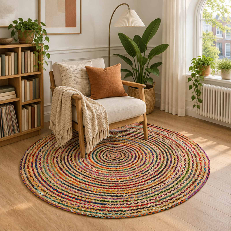 Round Area Rug, Round 150 cm x 150 cm