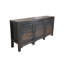 3 Door Black Farmer's Sideboard
