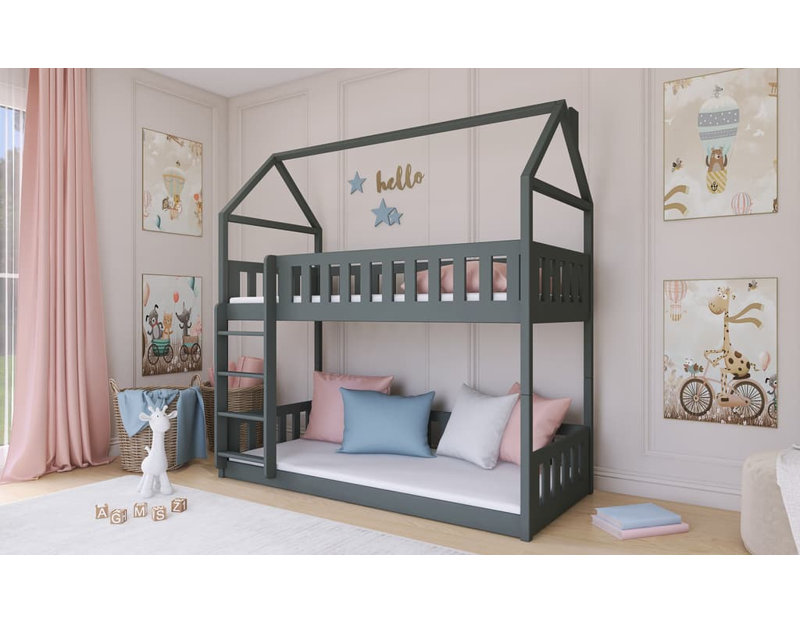 Bunk Bed House Beds, Pine