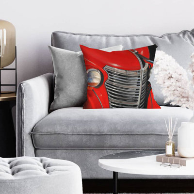 50's car grid closeup - 16"x16" Throw pillow - Poly twill - Print on demand