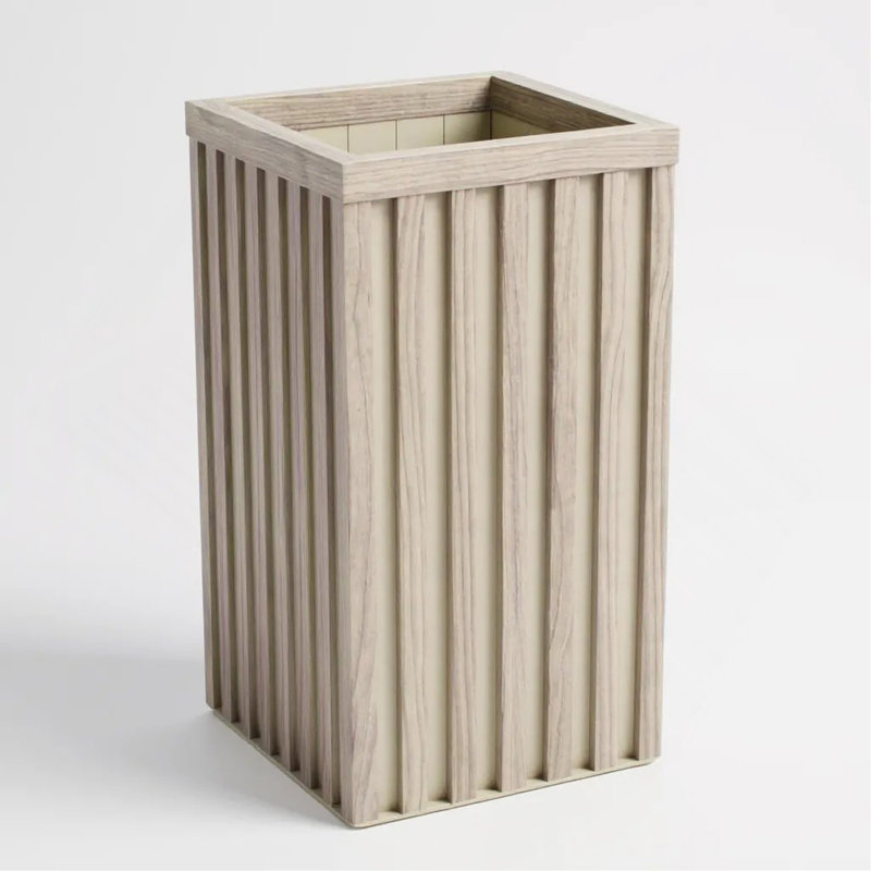 Square Grove Column Planter - Ash Brown