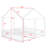 Metal House Platform Beds, Two Shared Beds-424479956