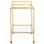 Tenasia Metal And Glass Bar Cart