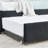 Full Size Upholstered Daybed With Trundle, Black Velvet Bed, Comfortable And Arm Support, Vertical Stripe Pattern For A Contemporary Stylish Look, Ideal Family Rooms Bedrooms, Reinforced Eucalyptus