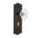 Meadows Plate with Decorative Keyhole and Oval Fluted Crystal Door Knob