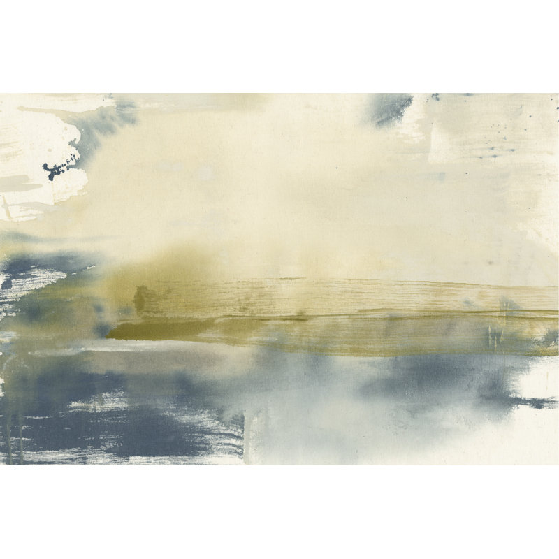 Olive On The Horizon I by Jennifer Goldberger - Painting on Canvas, 51cm H x 76cm W, Wrapped Canvas