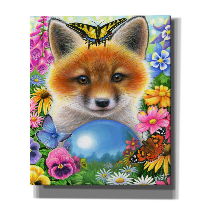 «Gazing In The Garden» par Bridget Voth, H 24 po x l 20 po x P 0,75 po